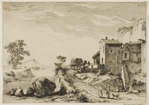 De monnik en de jager door Jean Jacques de Boissieu