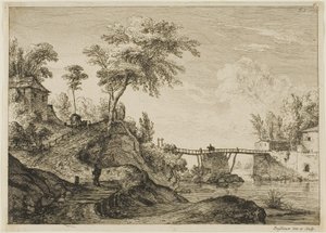 De Houten Brug door Jean Jacques de Boissieu