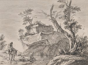 Titelpagina voor een serie van tien landschappen, 1763