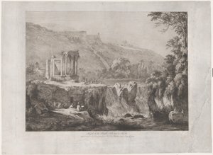 Uitzicht op de Tempel van de Tiburtijnse Sibylle