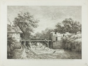 Watermolen door Jean Jacques de Boissieu