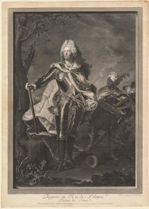 Auguste III. Koning van Polen door Jean Joseph Balechou