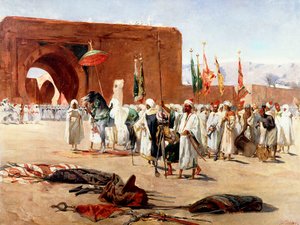Moorse Processie door Jean Joseph Benjamin Constant