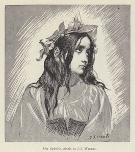 Ophelia door Jean Joseph Weerts