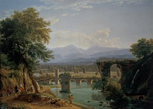 De Augustaanse brug over de rivier de Nera, nabij de stad Narni
