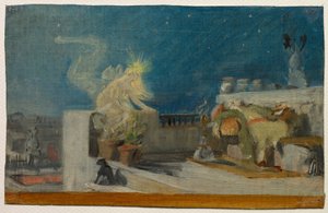Schets voor "De Oriëntaalse Droom", voor 1904 door Jean Jules Antoine Lecomte du Nouy