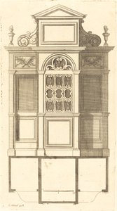 Plan en elevatie van de mooiste biechtstoelen van Parijs, zeer getrouw gemeten door Jean Le Blond