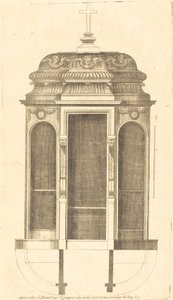Plan en Elevatie van de Mooiste Biechtstoelen van Parijs, Zeer Getrouw Gemeten door Jean Le Blond