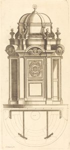 Plan en elevatie van de mooiste biechtstoelen van Parijs, zeer getrouw gemeten door Jean Le Blond