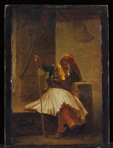 Arnaute drinkend, 1896 door Jean Leon Gerome