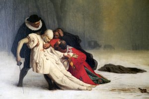 Duel na een gemaskerd bal, 1857 door Jean Leon Gerome