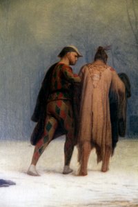 Duel na een gemaskerd bal, 1857 door Jean Leon Gerome