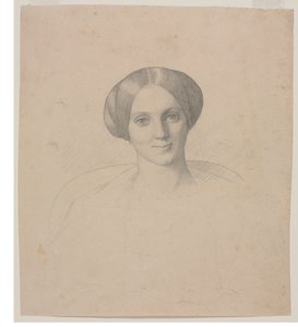 Portretkop van een vrouw, 1800s
