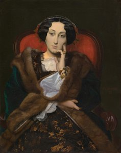 Portret van een vrouw, 1851 door Jean Leon Gerome