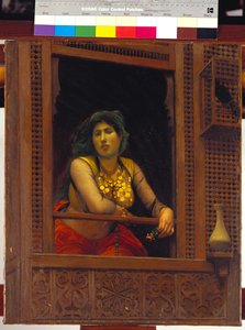 Het exotische dansmeisje door Jean Leon Gerome