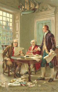 Opstellen van de Onafhankelijkheidsverklaring van de Verenigde Staten, Philadelphia, Pennsylvania