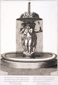 Fontein door Louis Lerambert in Versailles, 1673 door Jean Lepautre