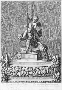 Fontein met de Genius van Rijkdom, Versailles, 1676 door Jean Lepautre