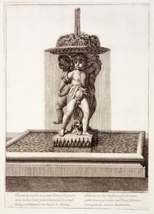 Fontein met drie vergulde dansers in Versailles, 1672 door Jean Lepautre