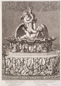 Fontein met twee cupido