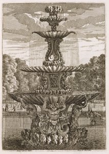 Plaat uit Fonteinen en Waterstralen in Italiaanse Stijl, 1661