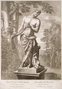 Standbeeld van een sater door Philip de Buyster in Versailles, 1675 door Jean Lepautre