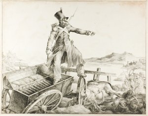 De Artillerie Caisson door Jean Louis André Théodore Géricault