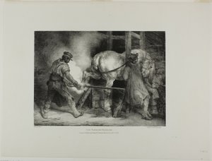 De Vlaamse hoefsmid, plaat 4 uit Various Subjects Drawn from Life and on Stone (De Engelse Suite)