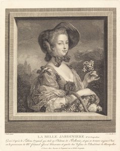 La Marquise de Pompadour en belle jardiniere door Jean Louis Anselin