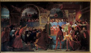 Koning Lodewijk XII uitgeroepen tot vader van het volk op de Staten-Generaal van Tours op 14 mei 1506. Deze titel wordt hem gegeven omdat hij de belasting voor de gewone mensen verlaagde door Jean Louis Bezard