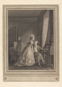 De Verleidelijke Aanbiedingen door Jean Louis Delignon after Nicolas Lavreince