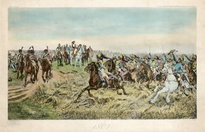 Aanval van de Franse Cuirassiers bij Friedland op 14 juni 1807