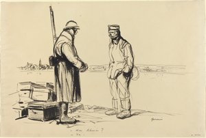 - Am Rhein - Ya., ca. 1914-1919 door Jean Louis Forain