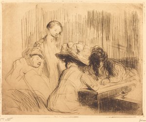 Een duik in Montmartre door Jean Louis Forain