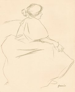Een studie in krijt, ca. 1872-1898, 1898 door Jean Louis Forain