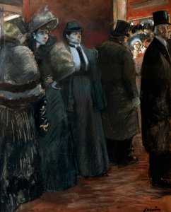 Een theaterfoyer, laat 19e of begin 20e eeuw