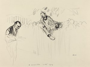 In Versailles juli 1919 door Jean Louis Forain