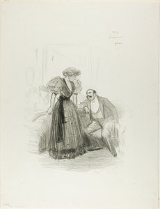 Op een avondfeest door Jean Louis Forain