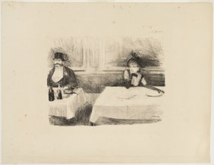 In het restaurant