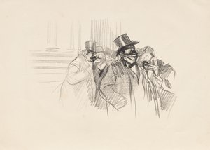 Op de Beurs door Jean Louis Forain