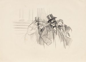 Op de Beurs, ca. 1900 door Jean Louis Forain