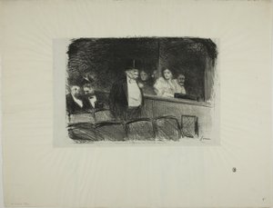 In het Theater door Jean Louis Forain
