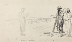 Aan het front van Champagne - De laatste gebeden, ca. 1914-1919 door Jean Louis Forain