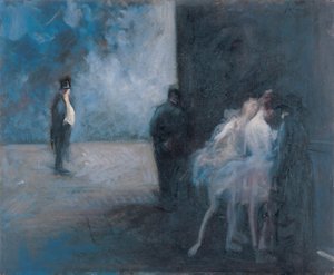 Achter de schermen - Symfonie in Blauw door Jean Louis Forain
