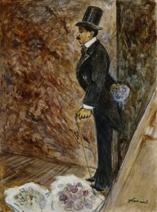 Achter het podium door Jean Louis Forain