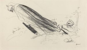 Ceux de la première heure. Sire! oú en somme-nous de la guerre fraîche..., ca. 1914-1919 door Jean Louis Forain