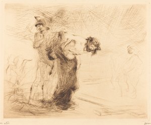 Christus wordt van zijn kleren ontdaan door Jean Louis Forain
