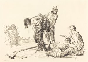 Christus wordt van zijn kleren ontdaan door Jean Louis Forain