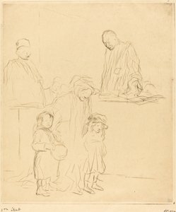 Na de hoorzitting (eerste plaat) door Jean Louis Forain
