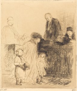 Na de hoorzitting (eerste plaat) door Jean Louis Forain